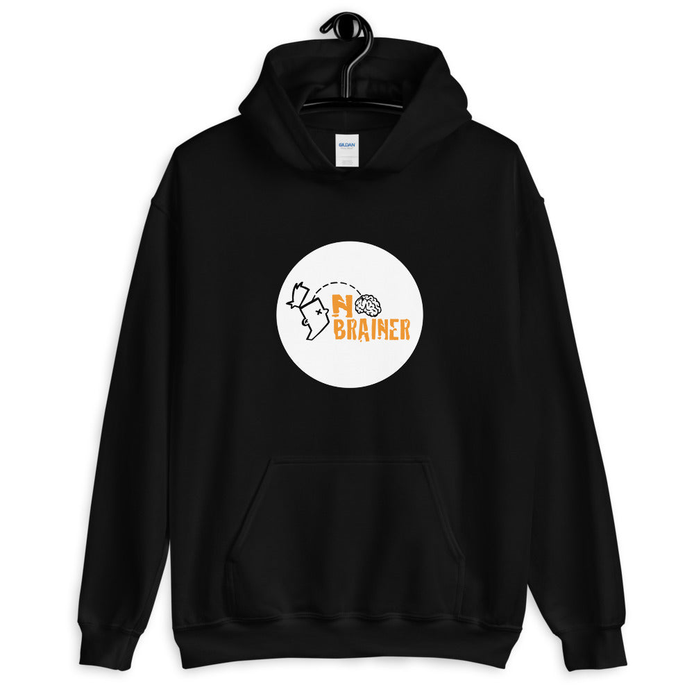 No Brainer Circle Logo Unisex Hoodie